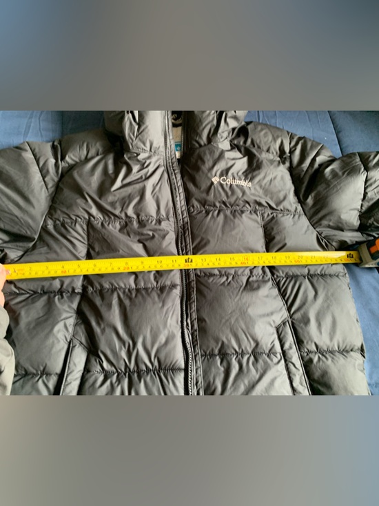 Columbia Men’s Black Hooded Puffer Coat Size Medium - Picture 7 of 8